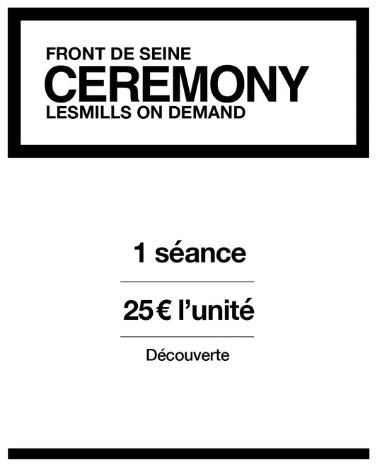 LESMILLS CEREMONY 1 SÉANCE