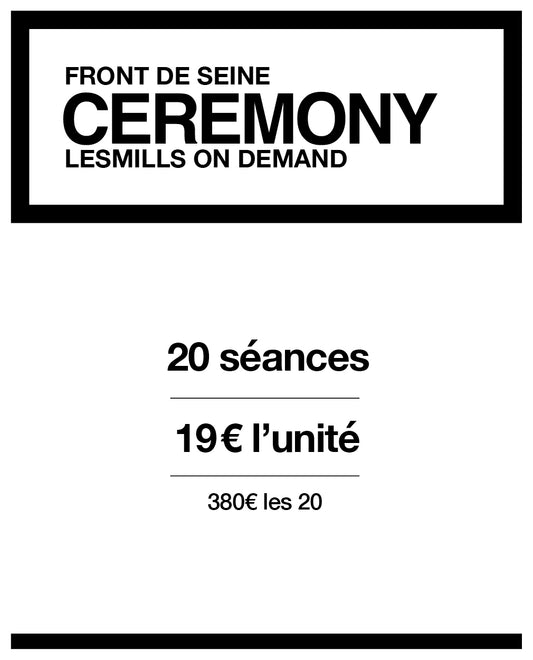 LESMILLS CEREMONY 20 SÉANCES