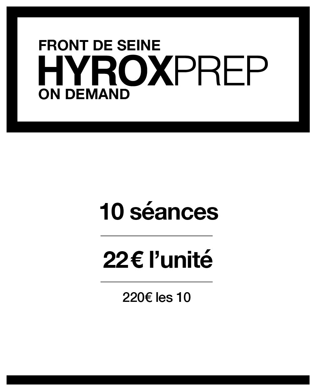 HYROXPREP 10 SÉANCES
