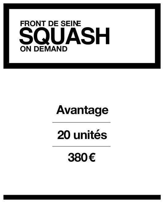 Carte Avantage 20 unités