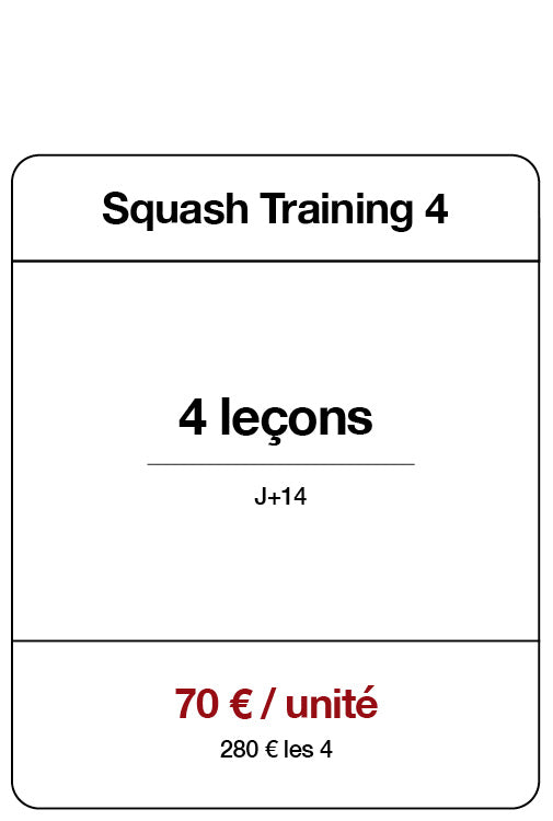 Squash Training 4