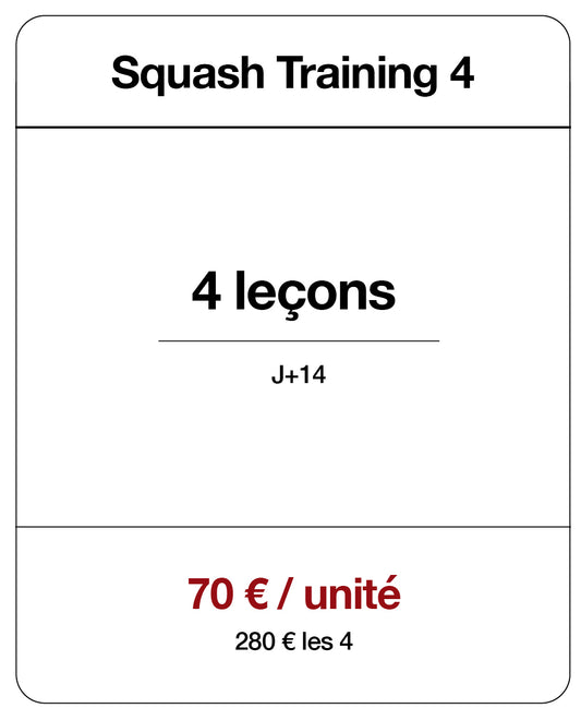 Squash Training 4